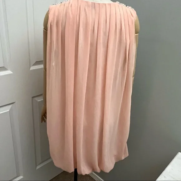 Marc Jacobs 100% Silk Bubble Drape Mini Dress Embellished Size 4 - Picture 11 of 16